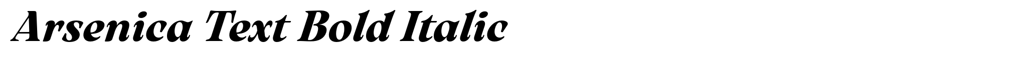 Arsenica Text Bold Italic image